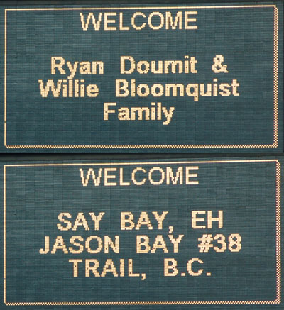 Groups: Doumit/Bloomquist family and Say Bay Eh